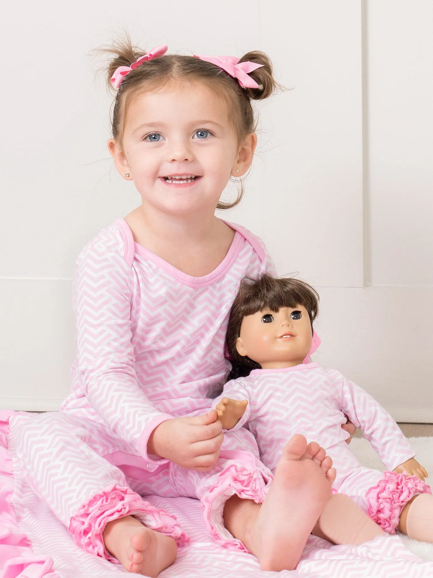 Broken Chevron Stripe Sleeper Pajamas