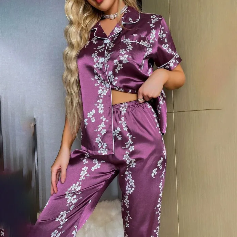Casual Satin Pajamas