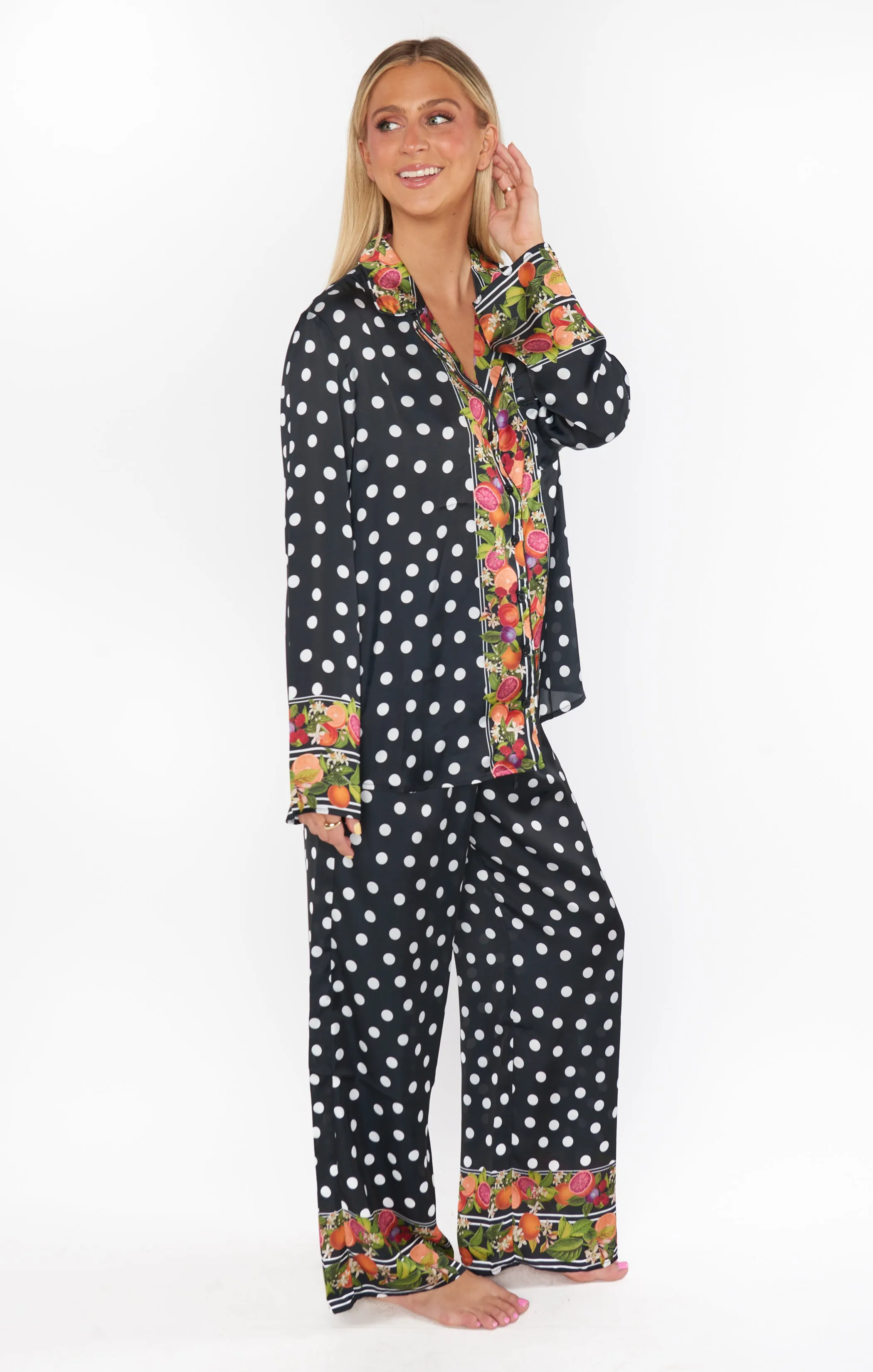 Classic PJ Set ~ Tropical Sangria Silky