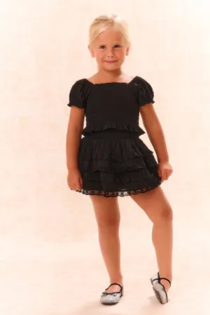 Girls Fabielle Cotton Ruffle Top