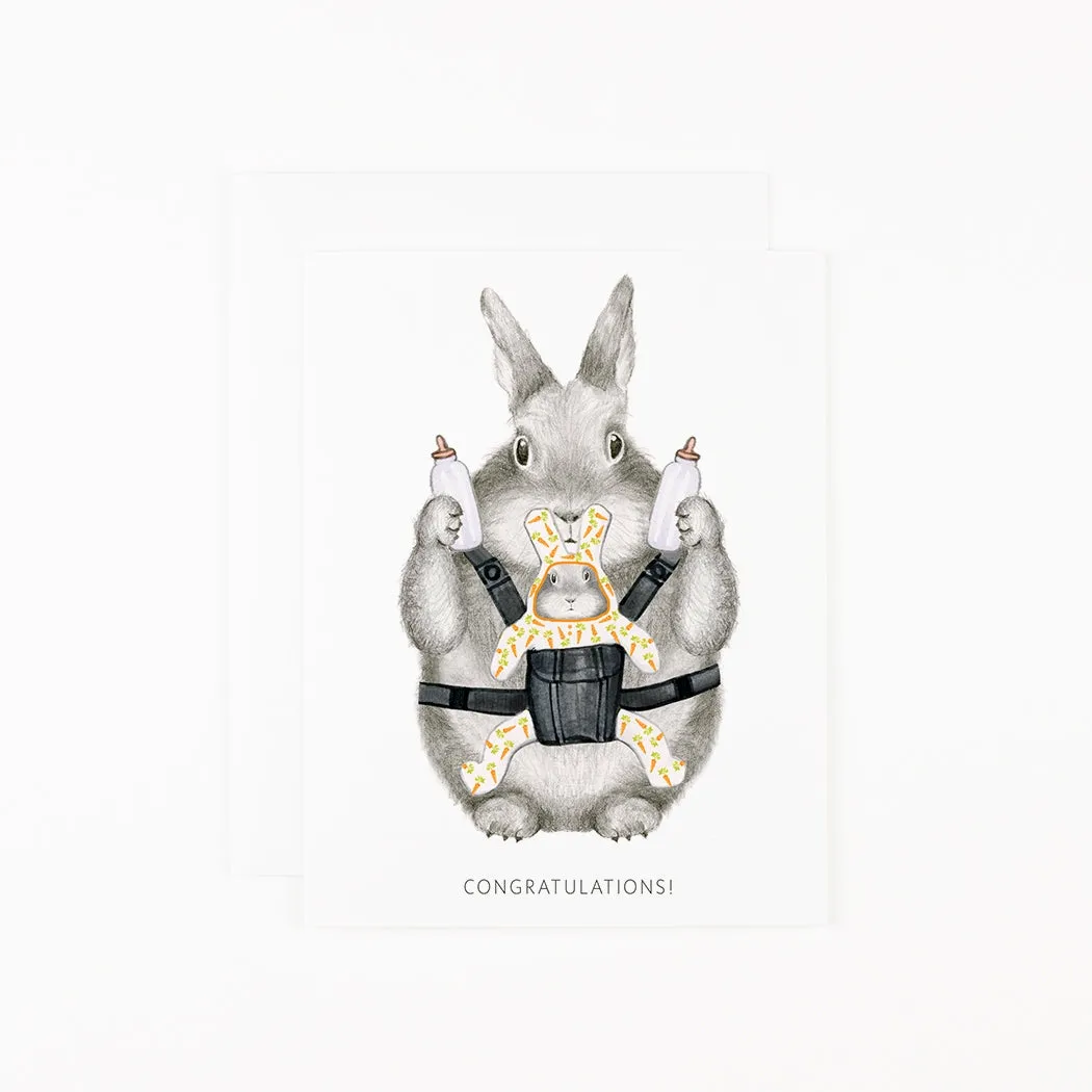 New Parent Bunny Card