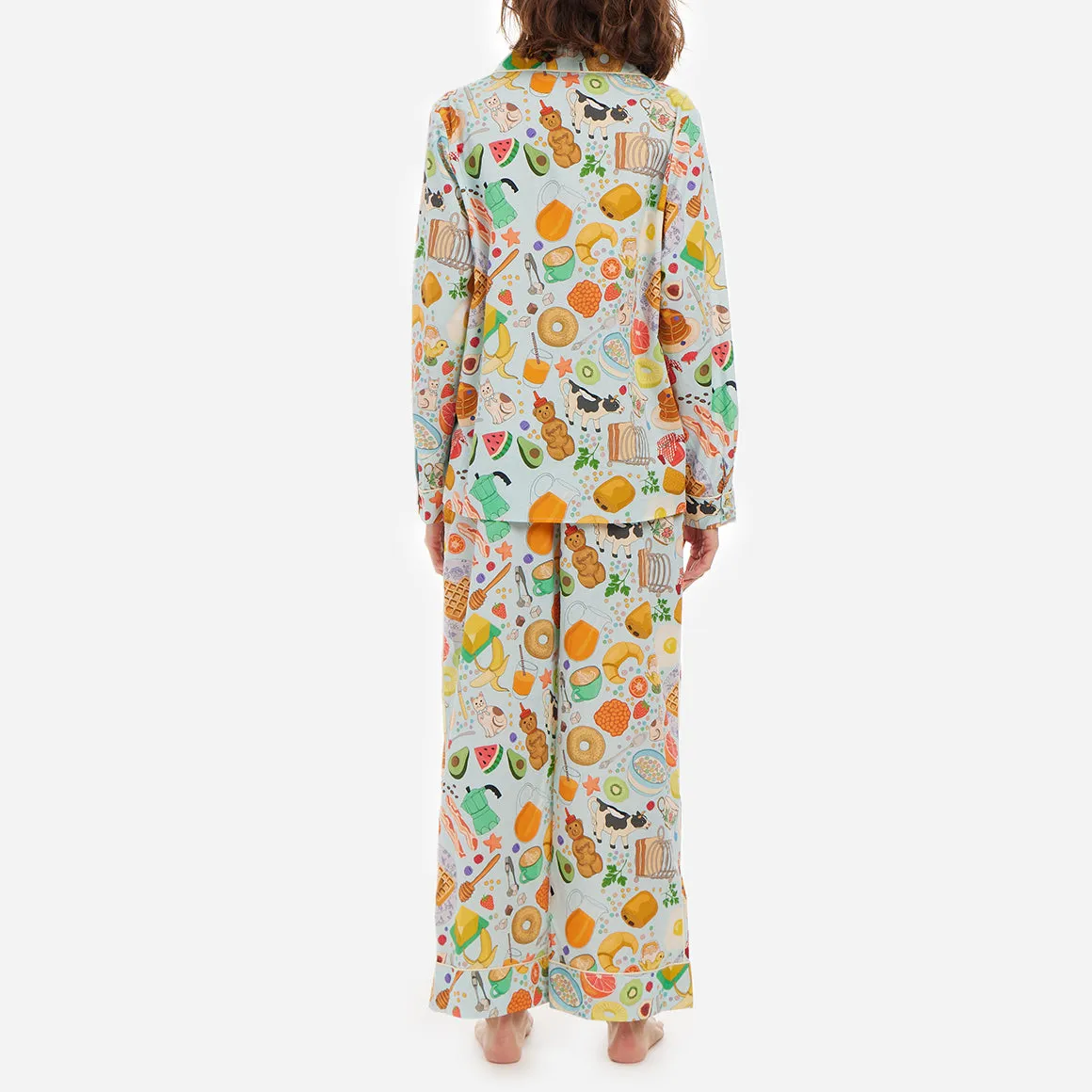 Organic Cotton Printed Long PJ Set