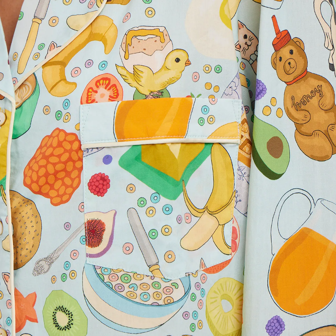 Organic Cotton Printed Long PJ Set