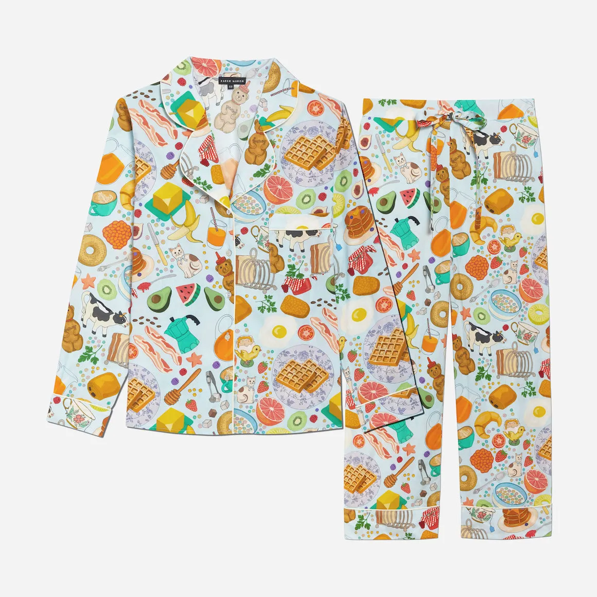Organic Cotton Printed Long PJ Set