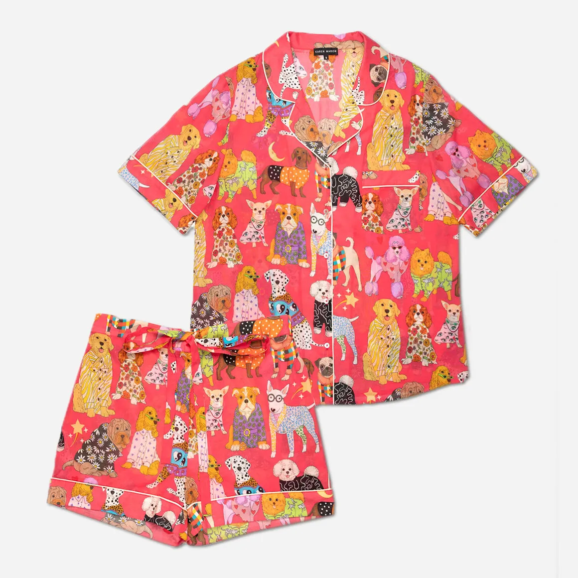 Organic Cotton Printed Short PJ Set
