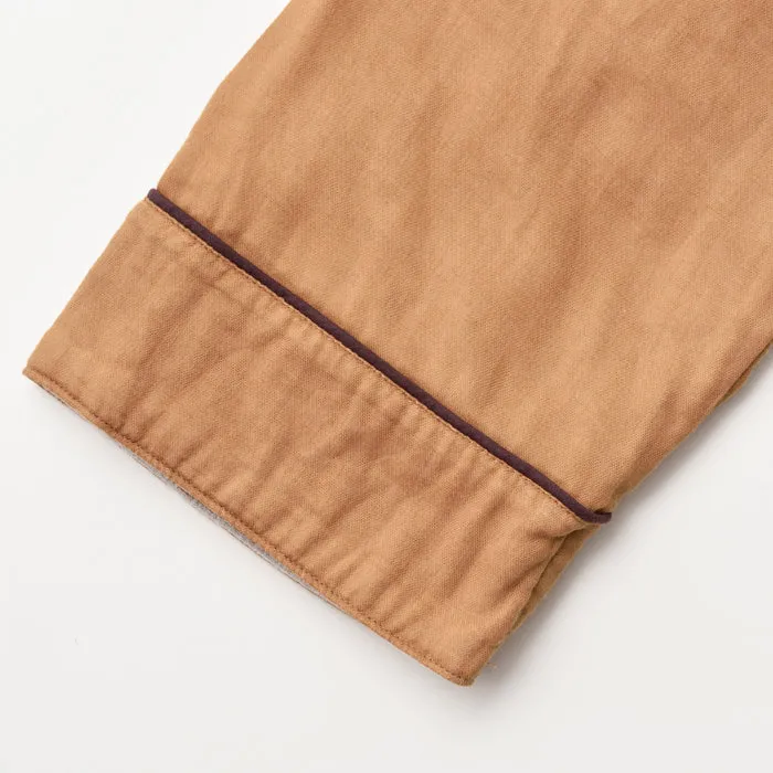 Persimmon-dyed 2 Layered Gauze Pajamas Set [Kyo Wazarashi Mensya]