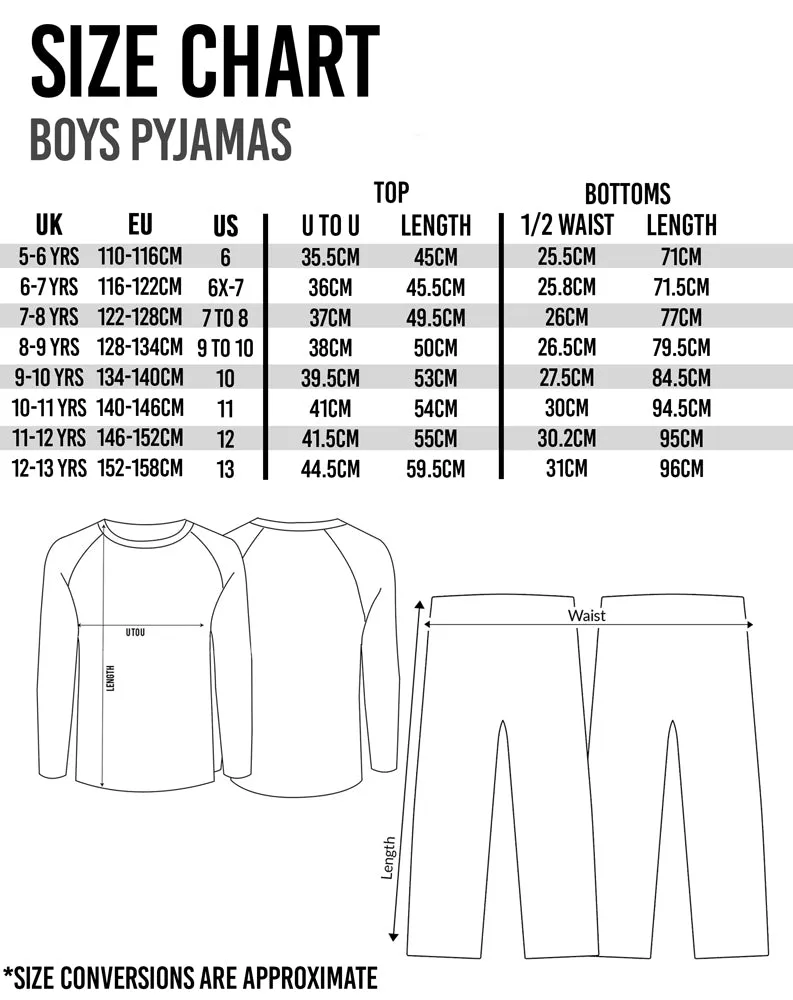 PlayStation Boys Pyjamas Game Controller Black Set