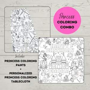 Princess Coloring Combo