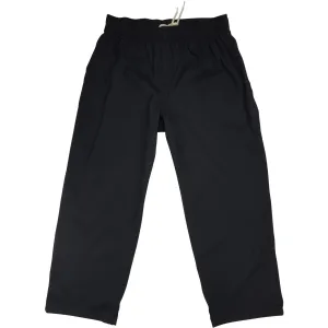 "A Solid Color" Womens Board (Swim) Capris - ELASTIC Waist    HIGHER Rise/Waist   23" Inseam (Black Black Stitching)