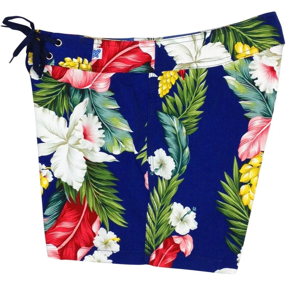 "Stranded" Board Shorts - Regular Rise / 5" Inseam (Blue)