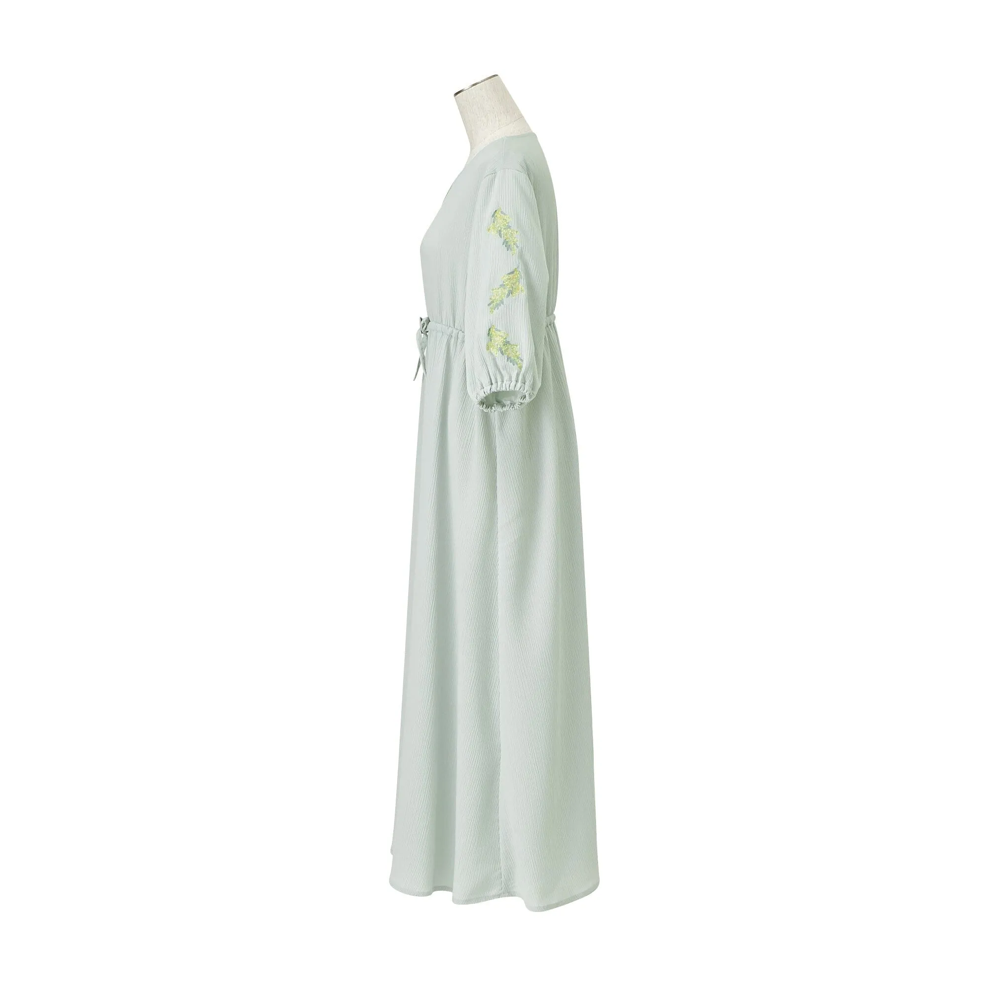 Season Embroidery One Piece  Green