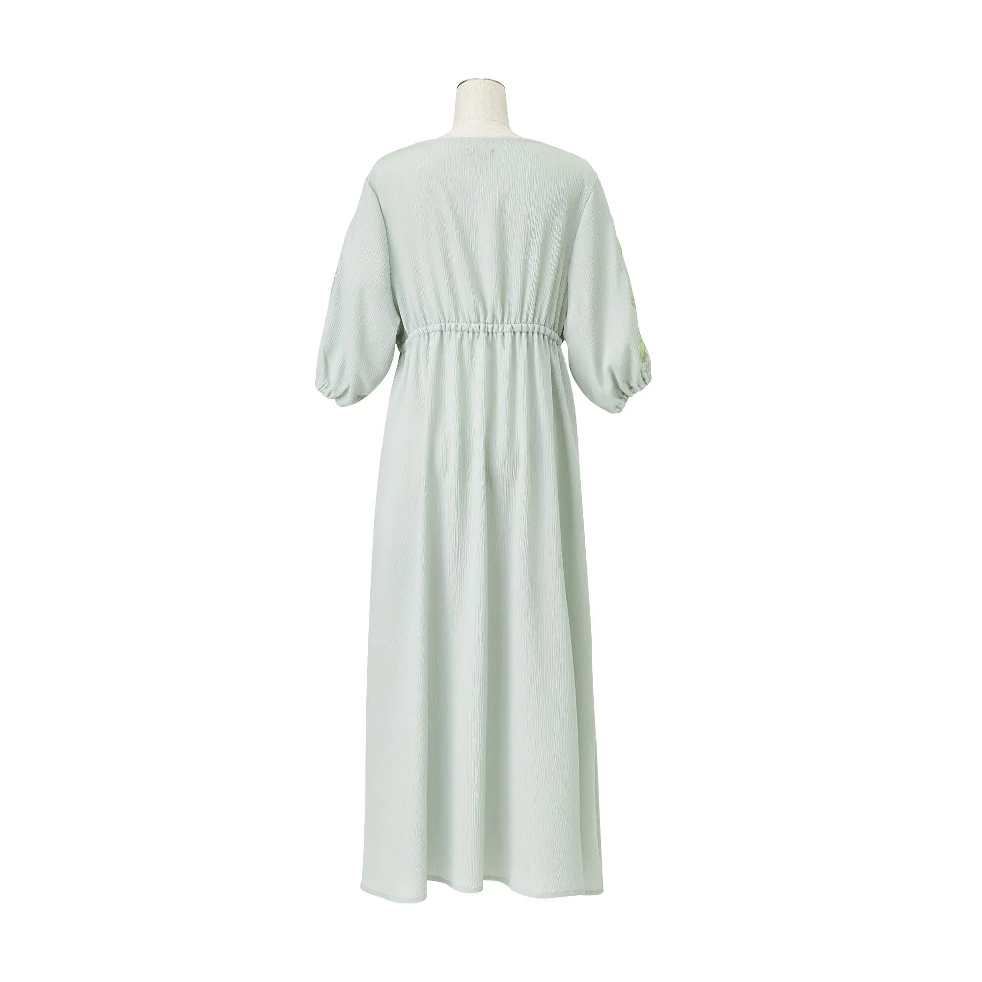 Season Embroidery One Piece  Green