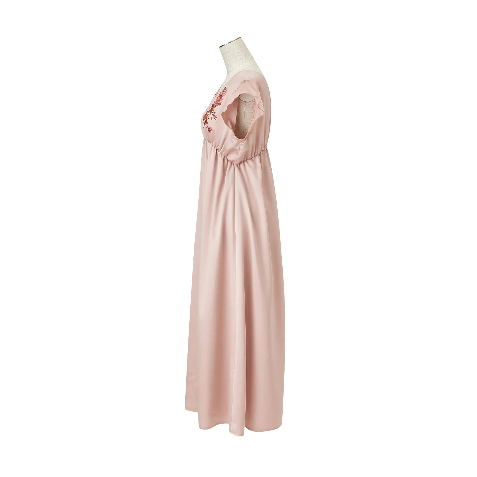 Season Embroidery One Piece  Pink