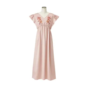 Season Embroidery One Piece  Pink