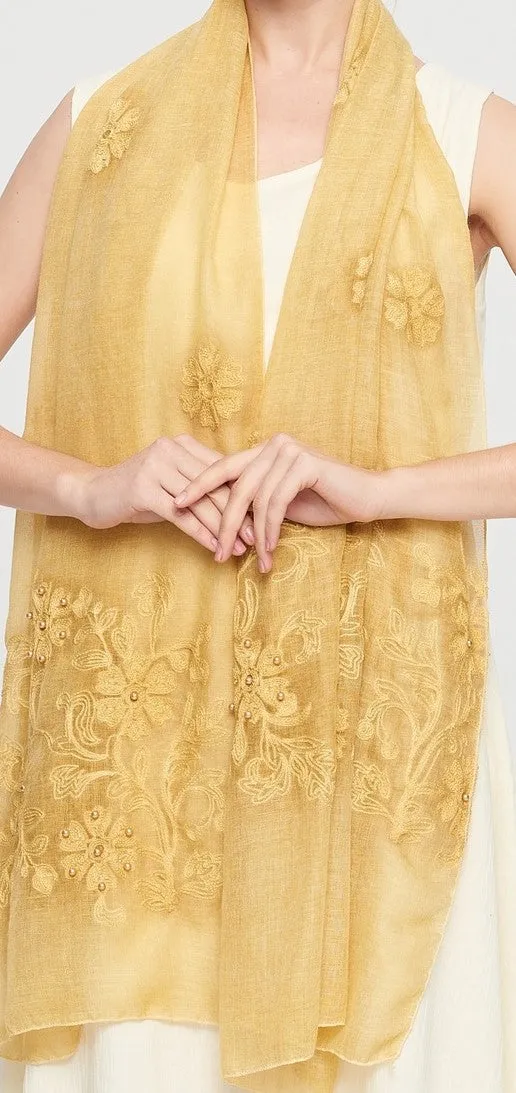 Self Embroidered Hijab  