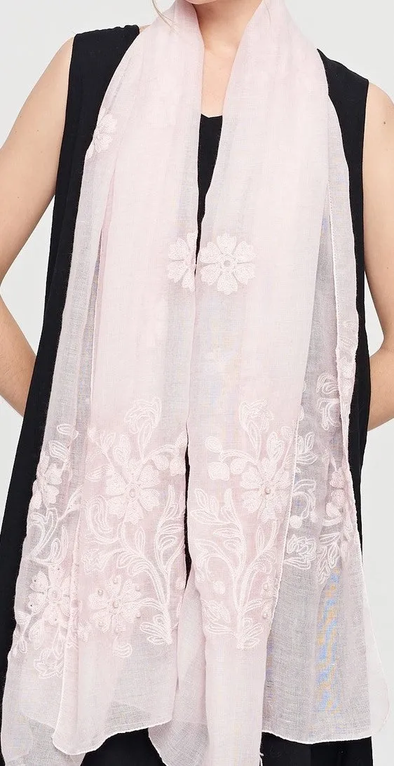 Self Embroidered Hijab  