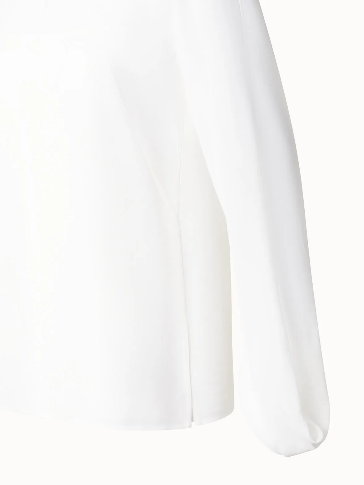 Silk Blouse with Transparent Volume Sleeves