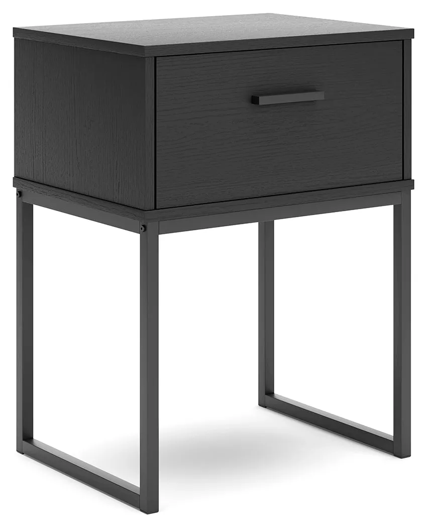 Socalle Full Platform Bed with Dresser and 2 Nightstands in Black