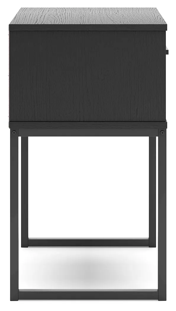 Socalle Full Platform Bed with Dresser and 2 Nightstands in Black