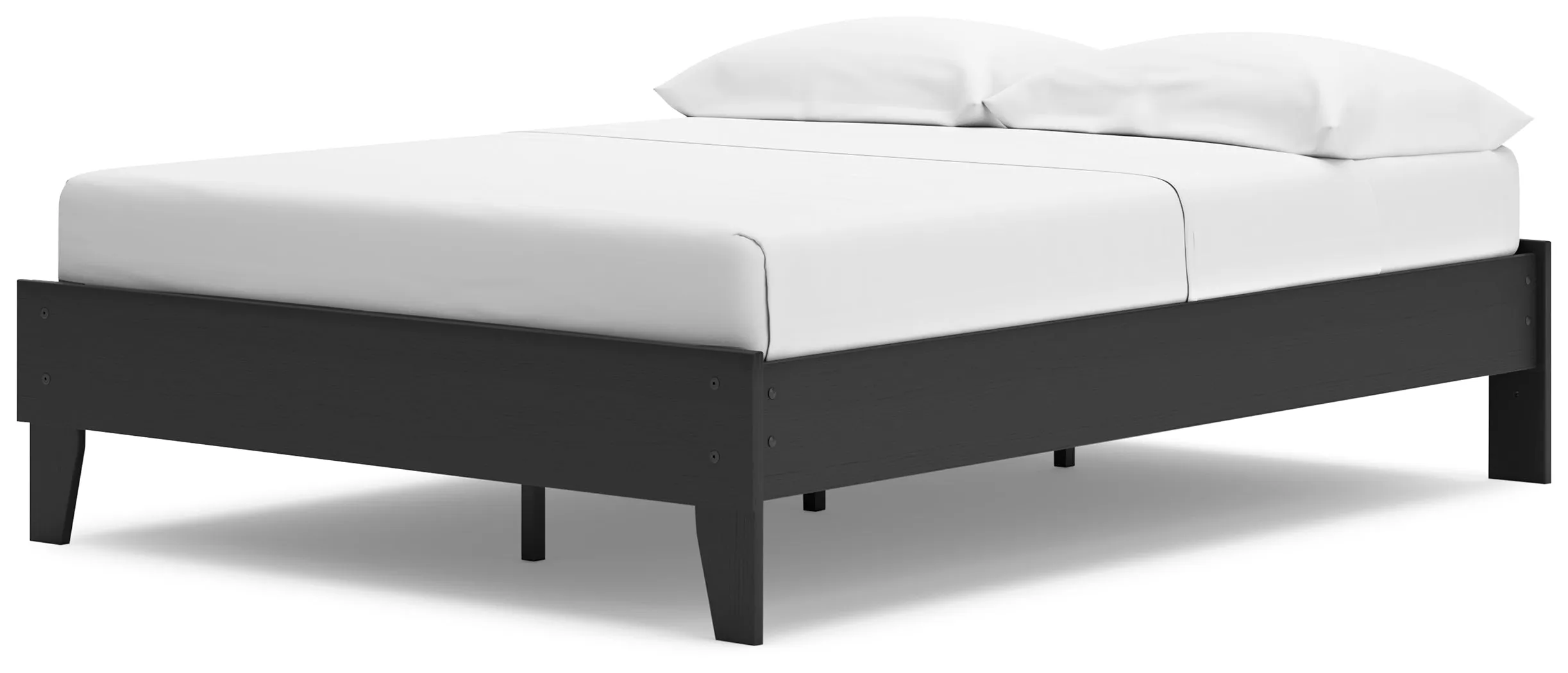 Socalle Full Platform Bed with Dresser and 2 Nightstands in Black