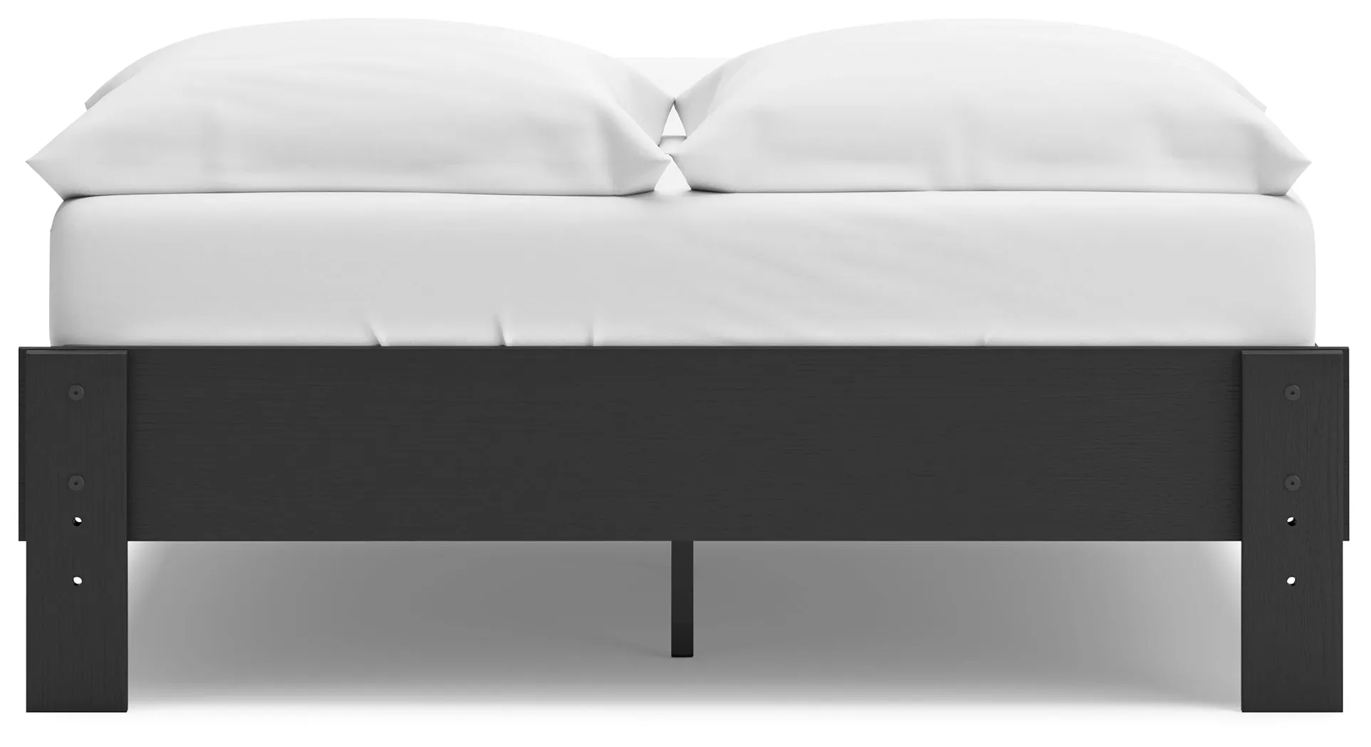 Socalle Full Platform Bed with Dresser and 2 Nightstands in Black