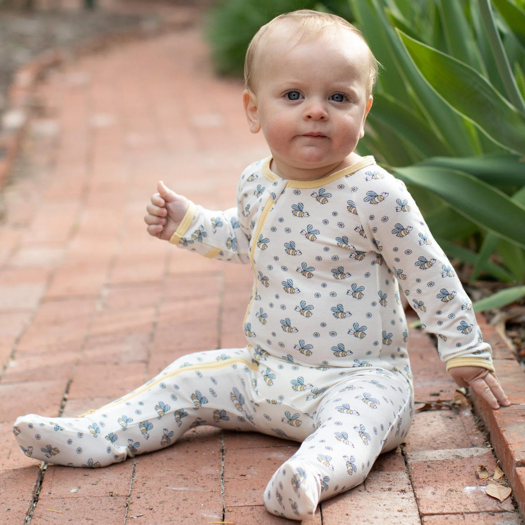 Summer Bees Footie Pajamas