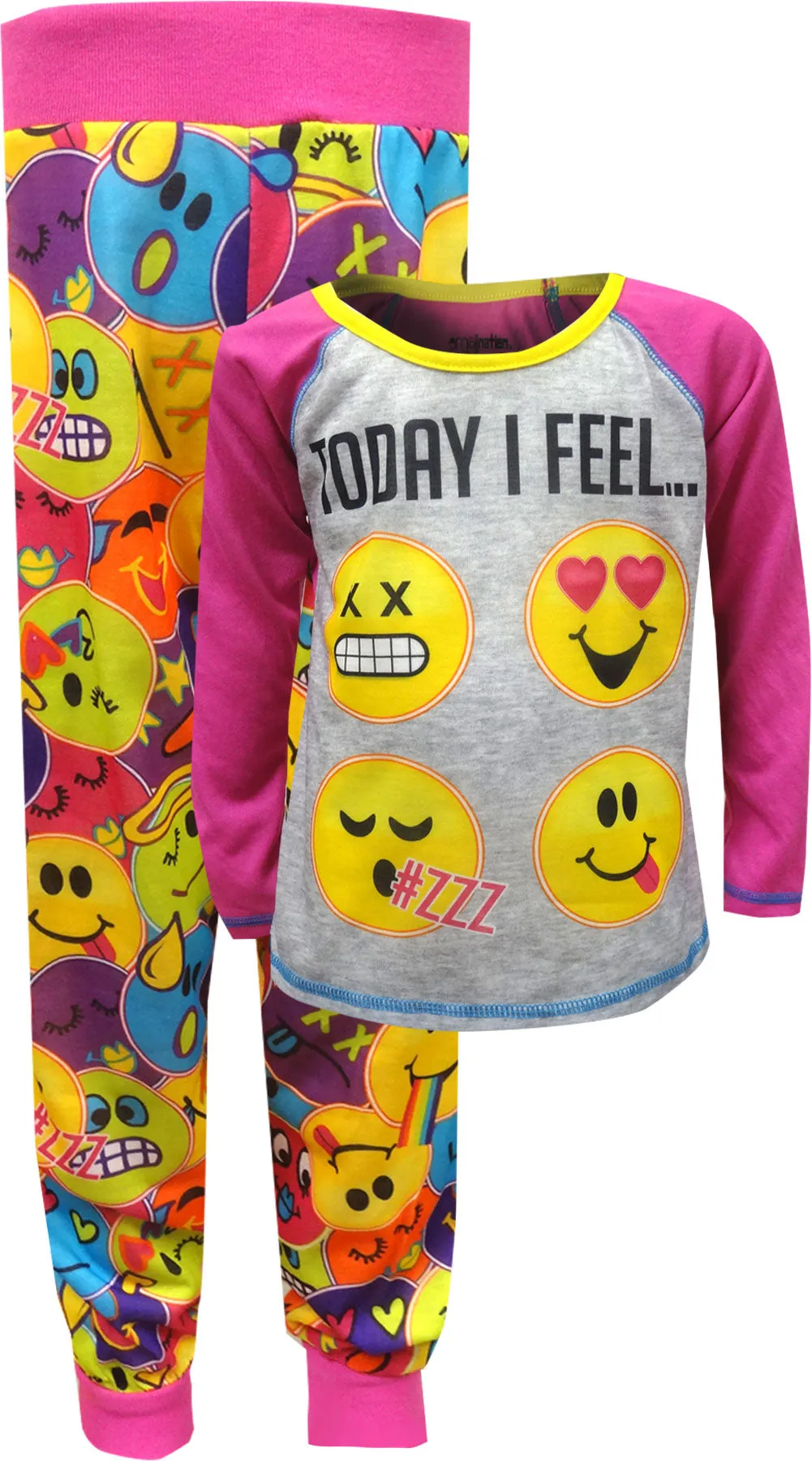 Tell Me How You Really Feel Emoji Jogger Pajama Size 4/5