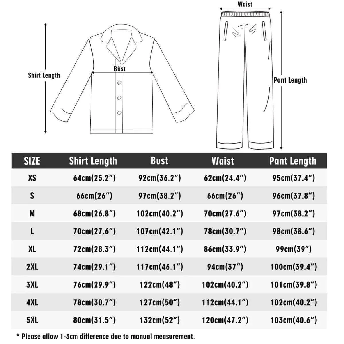 Unisex Long Sleeve Nightwear