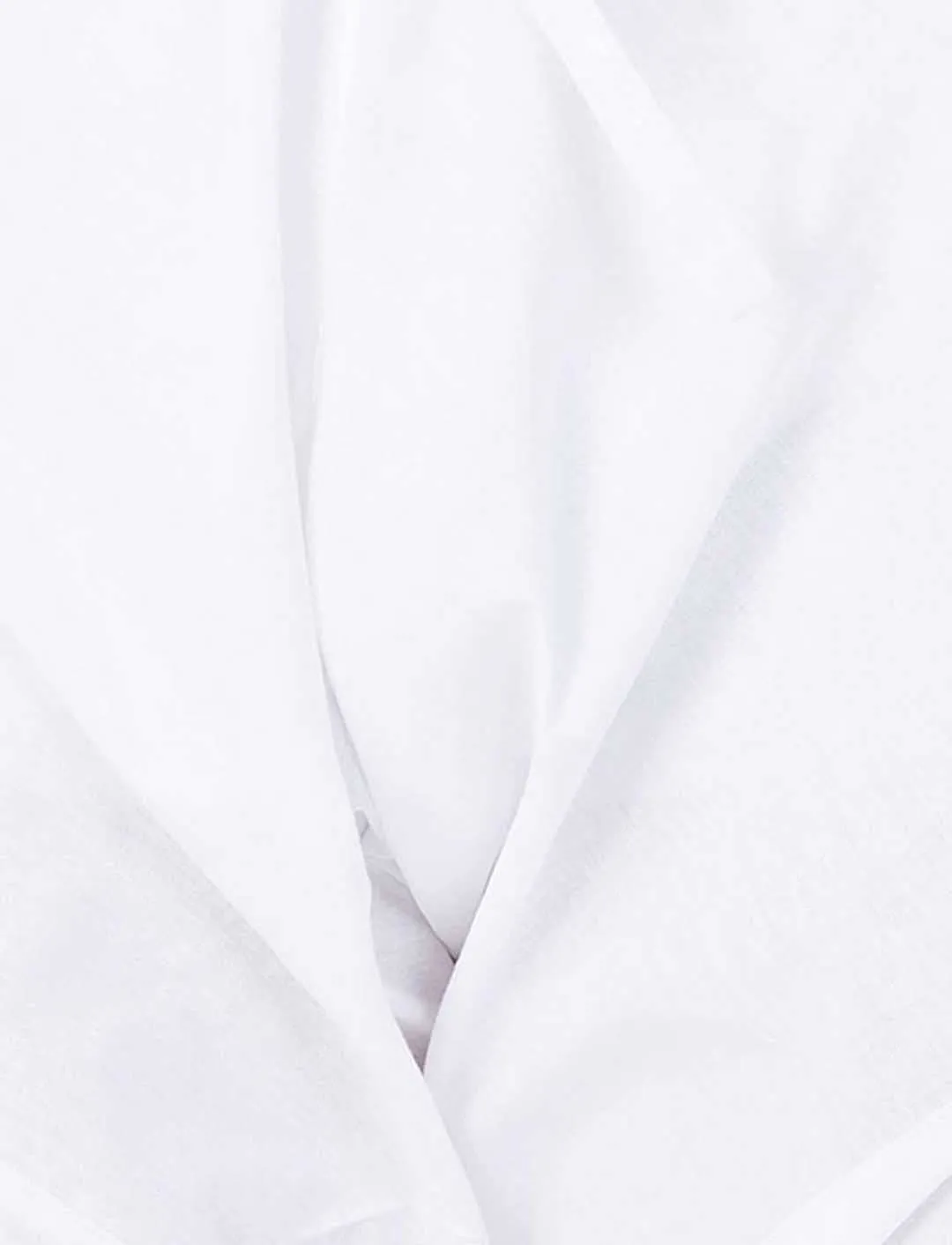 VASTRAMAY Boys' White Cotton Silk Kurta and Pyjama Set