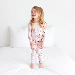 Vintage Pink Rose Classic Pajama Set