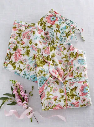 Vintage Rose Short-Sleeve Pajamas