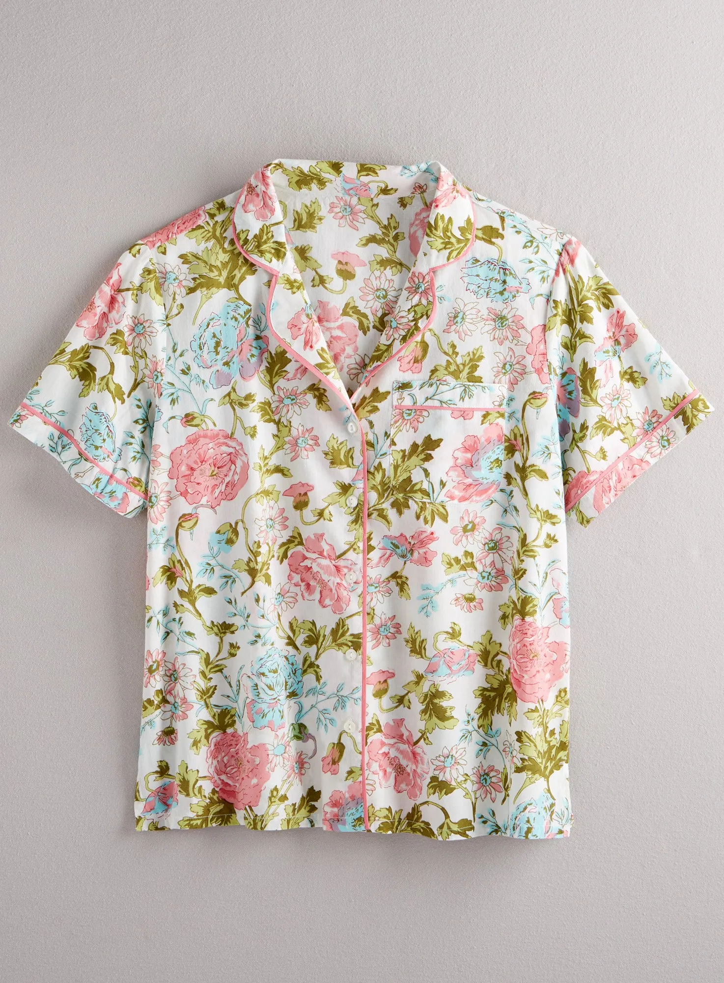 Vintage Rose Short-Sleeve Pajamas