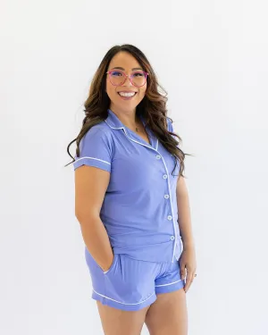 Women's Short Pajama Set in Periwinkle
